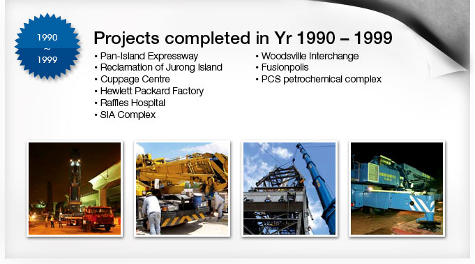 Project in Year 1990 to 1999